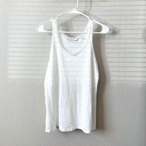 Sandro Linen Tank. Size: S. Color: White
